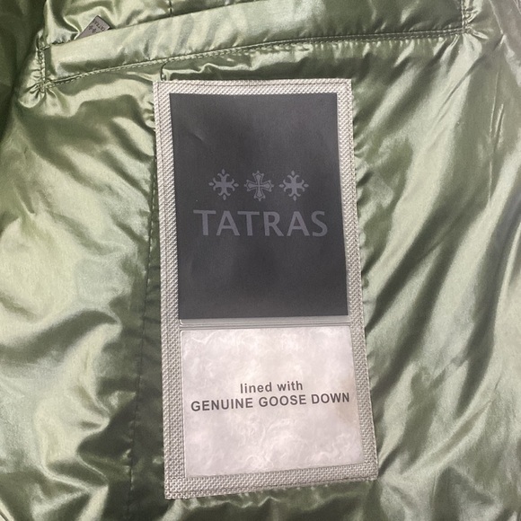 TATRAS Green Goose Down Filled Warm Winter Vest Size Medium - Picture 6 of 10